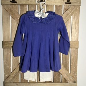 First Impressions Girl size 6-9 month long sleeve top with leggings.